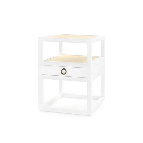 1-Drawer Side Table in White Lacquer | Polo Collection | Villa & House - Scenario Home