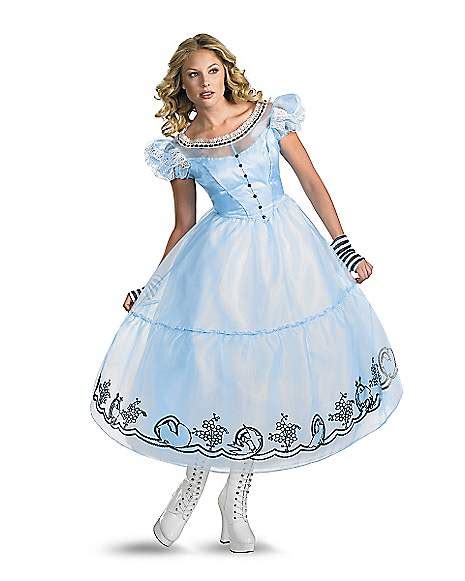 Adult Alice in Wonderland Deluxe Costume - Tim Burton's Alice in ...