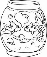 Fish Bowl Coloring Page At GetColoringscom  Free Printable Colorings sketch template