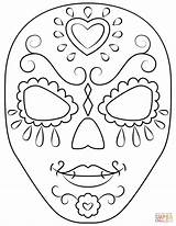 Sugar Skull coloring Page  Free Printable Coloring Pages sketch template