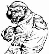 Free Werewolf Coloring Pages Download  sketch template