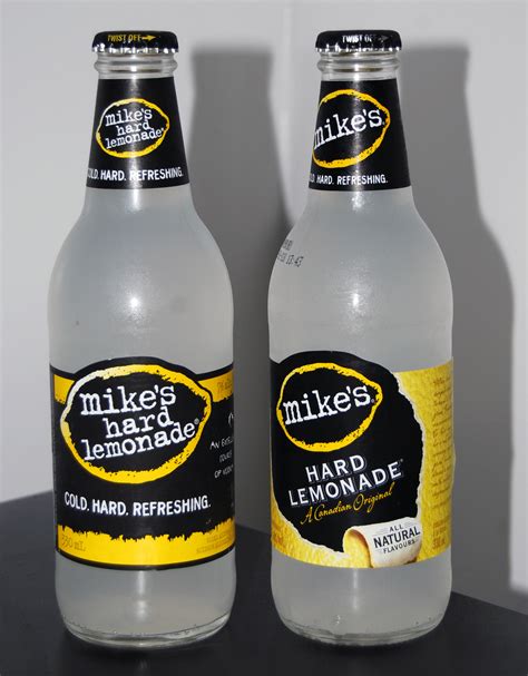File:Mikes Hard Lemonade Bottle. 330ml Canada Old7 and new 5percent alc ...