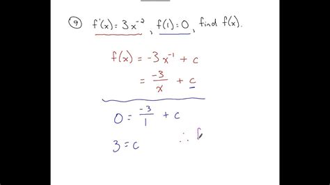 Calculus - Review of Antiderivative Applications (2013) - YouTube