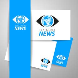 Breaking news logo template Royalty Free Vector Image