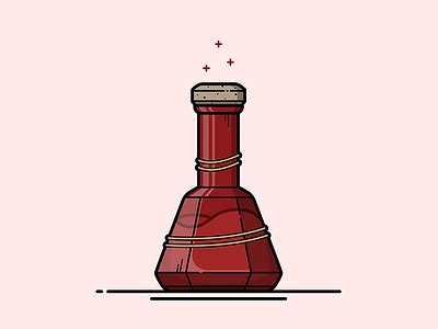 Skyrim Minor Healing Potion Illustration by Christine Wilde on Dribbble