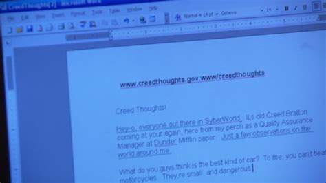 www.creedthoughts.gov.www/creedthoughts : r/DunderMifflin