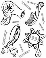 Hair Salon Coloring Pages Printable For Free Download sketch template