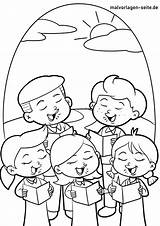 Coloring page choir  Singing Download coloring For Free sketch template