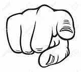 Finger Pointing Colouring Pages Hand Coloring Clipart Clipartbest  sketch template