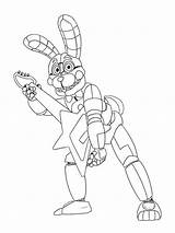 Fnaf Spring Bonnie Coloring Pages sketch template