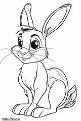 Disney Bunnies Coloring Picture Bunny Pages sketch template