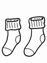 Socks Coloring Page Colorable Outline Sketch sketch template