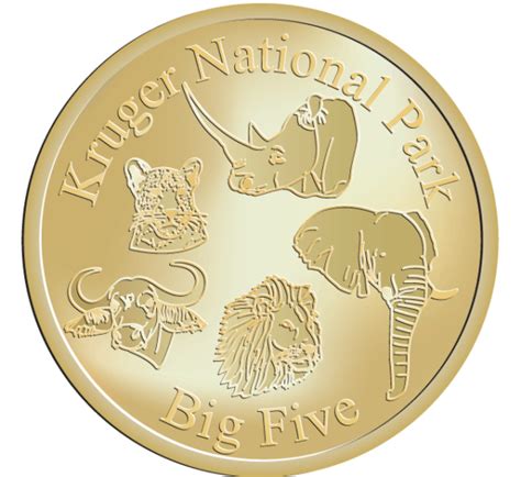 Kruger National Park – Big Five - National Tokens