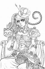 Steampunk Coloring Pages sketch template