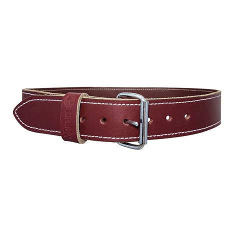 2" Heavy Duty Top Grain Leather Belt- Large (Fits 31-38" waist size) | AGS