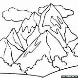 Mountain Range Coloring Pages At GetDrawings  Free Download sketch template