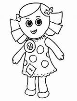 Toy Doll Coloring Page Pages sketch template