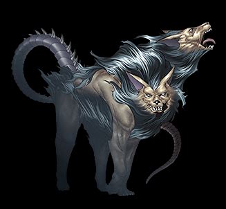 Orthrus – First I had this two-headed dog as non-upgraded Cerberus, but later I decided I needed ...