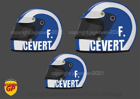 Francois Cevert – 1971 F1 Helmet Left – Scuderia GP