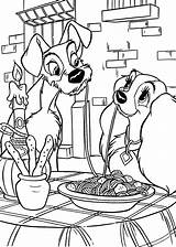 Walt Disney Coloring Pages The Tramp Lady Figuren Foto  sketch template