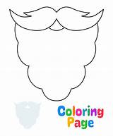 Santa Beard Coloring Pages sketch template