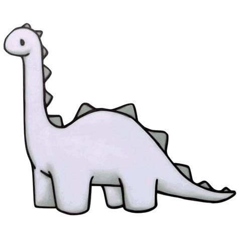 Poster « Dessin animé mignon dinosaure long cou dino », par InfiniteSix | Redbubble