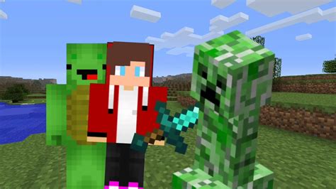 Mikey and jj plays mc - YouTube