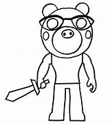 Foxy Piggy Roblox Coloring Page  Free Printable Pages For Kids sketch template