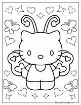 Hello Kitty Characters Coloring Pages sketch template