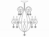 Industrial Spider Chandelier  Coloring Nation sketch template