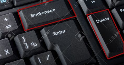 Difference between Delete Key and Backspace on your keyboard