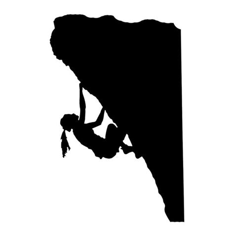 Rock Climber Silhouette At GetDrawings | Rock Climbing Silhouette Girl ...