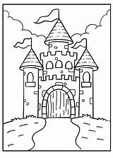 Dibujos de Castillo para colorear E Imprimir– ColoringOnlyCom sketch template