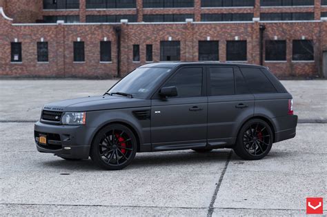 Black on Black: Matte Land Rover Range Rover Sport with Custom Rims ...