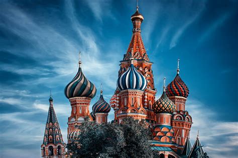 Download Dome Russia Moscow Religious Saint Basil's Cathedral HD Wallpaper