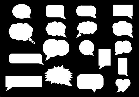 Free White Speech Bubble Vector 111318 Vector Art at Vecteezy