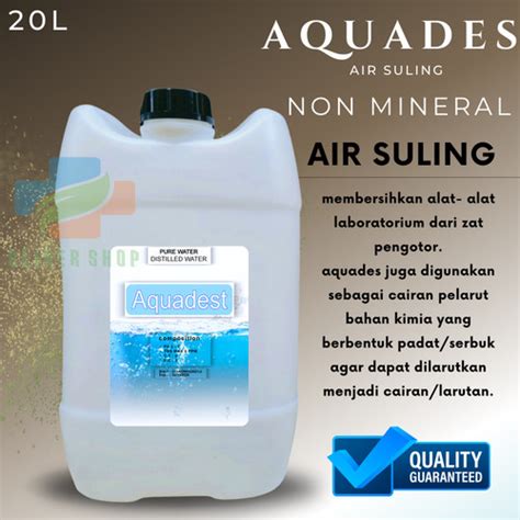 Jual Aquadest / aquadest 20 liter aquades 20 liter ph food air suling - Jakarta Utara - cliger ...