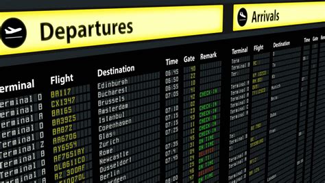 Arrival Departure Board Stock Footage Video | Shutterstock