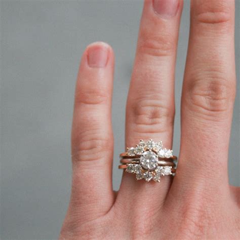 Solitaire Ring Guard in 2021 | Engagement ring enhancers, Wedding ring bands, Rose engagement ring