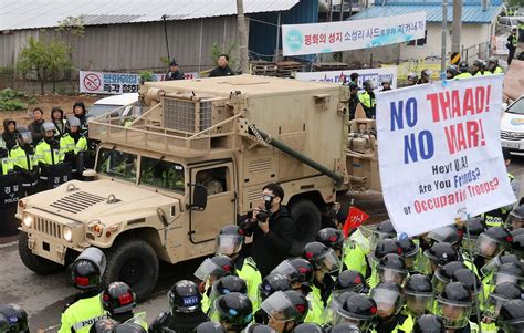 US moves key parts of Thaad anti-missile system near Seoul as North ...