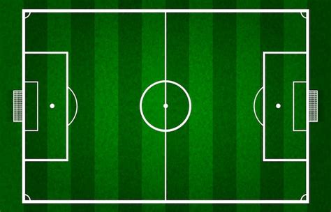 Free Vector | Vector green soccer field or football field, gridiron