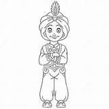 Coloring Page With Indian Boy Stock Vector  Illustration Of Beautiful sketch template