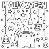Printing Halloween Coloring Pages sketch template
