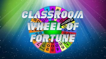 Classroom Wheel of Fortune Template by Handy Teaching Tools | TpT