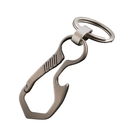 Titanium Carabiner Key Holder Bottle Opener Car Key Chain