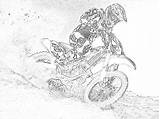Dirt Bike Coloring Pages Sketch Page sketch template