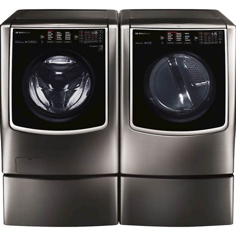 LG SIGNATURE 5.8 Cu. Ft. High-Efficiency Smart Front Load Washer with Steam and TurboWash ...