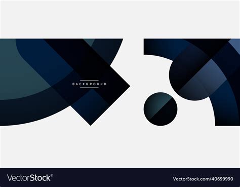 Geometric abstract background round shapes Vector Image