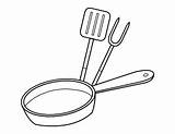 Spatula Coloring Pages Sketch Page sketch template