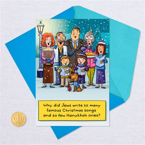 Hanukkah Songs Funny Hanukkah Card - Greeting Cards - Hallmark